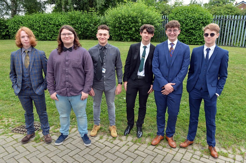 Many Tupton Hall student wore outfits once destined for prom while others just donned more formal attire than usual