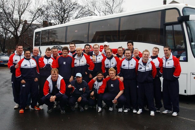 Westoe rugby team is in the picture as they head to Twickenham. Who can tell us more about the occasion?