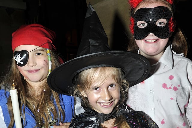 Halloween Festival in Alnwick 2011. Tamzin Proctor, Laura Taylor and Charlotte Bainbridge.