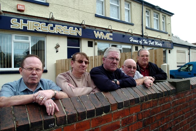 Officials at Shiregreen WMC,  from left, David Howden, Steve Robinson,Terry Wake, Norman Batty and Cyril Whittaker, February 2008