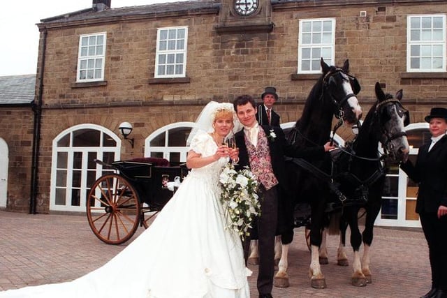 Carolyn and Steven Cooper were married at Barnburgh church in 1998.