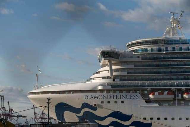 The quarantined Diamond Princess cruise ship sits docked at Daikoku Pier on February 19, 2020 in Yokohama, Japan. (Photo by Tomohiro Ohsumi/Getty Images)