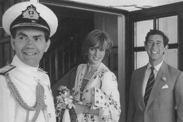 Prince Charles and Diana honeymoon on Britannia. After their Wedding in 1981, the Prince of Wales and  his bride  flew to Gibraltar where they boarded the Royal Yacht .