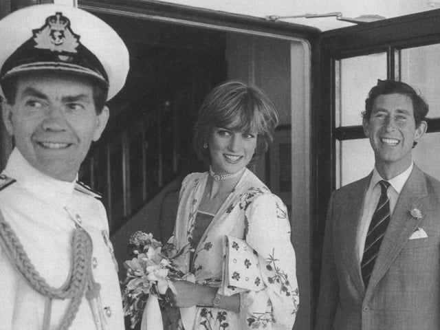 Prince Charles and Diana honeymoon on Britannia. After their Wedding in 1981, the Prince of Wales and his bride flew to Gibraltar where they boarded the Royal Yacht .
