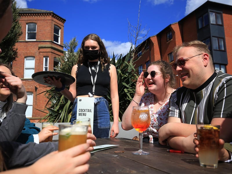 The reopening was a chance to meet friends for a drink for the first time in months.