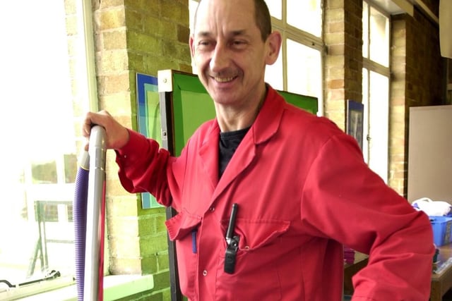The aptly-named Charles Dyson, a cleaner at Greenhill Primary School