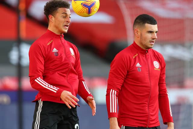Sheffield United hope Ethan Ampadu (L) will be available to face Leicester City: Simon Bellis/Sportimage