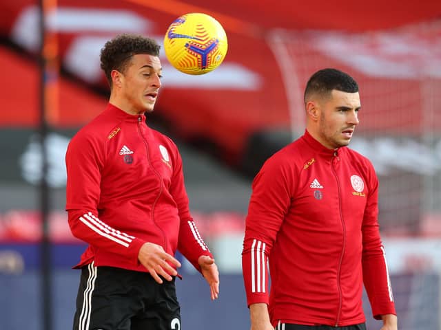Sheffield United hope Ethan Ampadu (L) will be available to face Leicester City: Simon Bellis/Sportimage