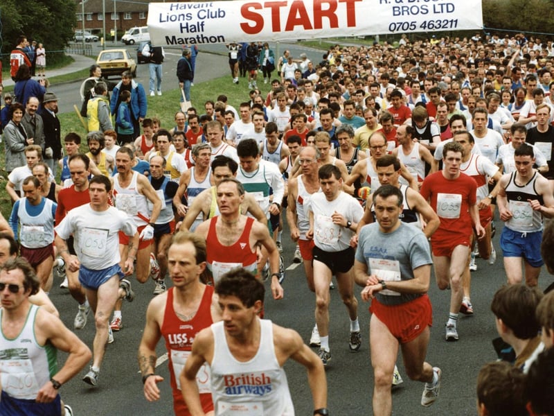 Havant Half marathon starting line, but what was the year? The News PP3746