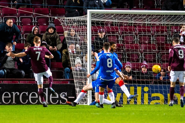 Gerrard's side lost to Daniel Stendel's Hearts twice in the space of six weeks after this exit at Tynecastle. Oliver Bozanic scored the game's only goal.