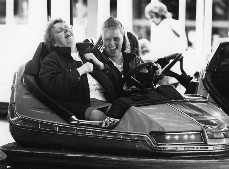 Plenty of laughs on the South Shields dodgems in June 1990.