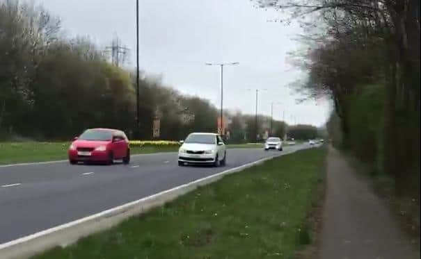 Traffic on the Bochum Parkway in Sheffield, where Victoria Cooper said some drivers appeared to be flouting the coronavirus lockdown rules