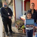 Rane Robinson is tackling her homeschooling with gusto after receiving a laptop from Laptops For Kids