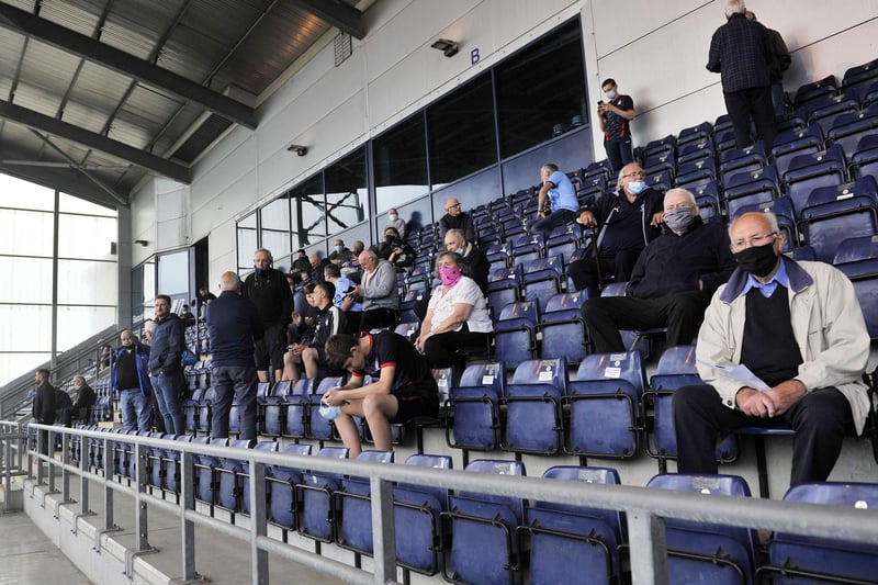 494 days since Falkirk fans were last at a game a crowd of 686 watched the Bairns beat Albion Rovers 5-1 in the Premier Sports Cup