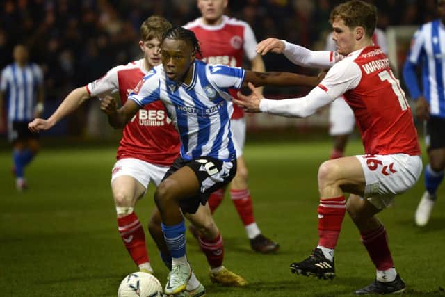 Sean Fusire settled into his Sheffield Wednesday debut nicely in the FA Cup. (Steve Ellis)