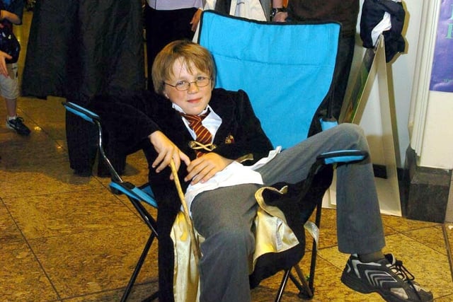 Edward Watson from Herringthorpe waits in the queue outside WHSmith in Meadowhall to get his copy of Harry Potter and the Half Blood Prince. July 16, 2006