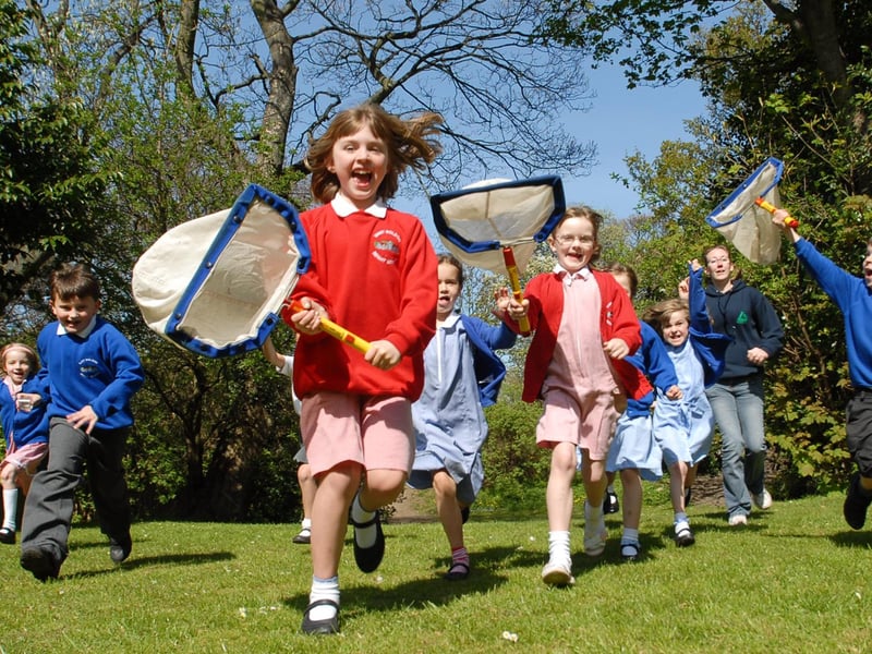 These students had a great time on a bug hunt 13 years ago. Can you spot someone you know?