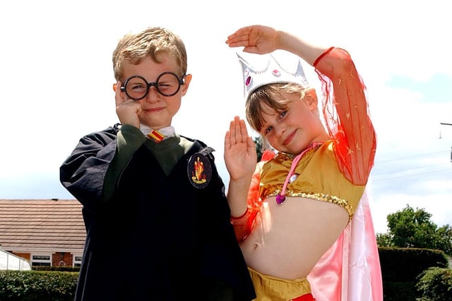Pupils at Branton St Wilfrid's Church of England Primary School brought their favourite book characters to life in 2004. Our picture shows Harry Potter, and a Princess or in real life Danny McClen, aged six, and Heidi Smith aged seven.