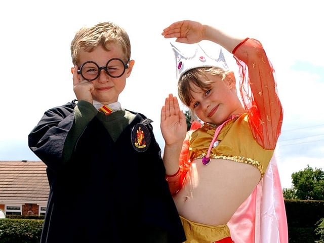 Pupils at Branton St Wilfrid's Church of England Primary School brought their favourite book characters to life in 2004. Our picture shows Harry Potter, and a Princess or in real life Danny McClen, aged six, and Heidi Smith aged seven.