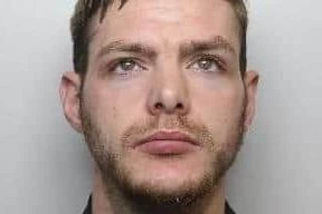 Serial Sheffield burglar Dean Patten, pictured, was jailed for more than two years and five months after he raided a student’s home and stole his car.  Patten, aged 28 at the time of sentencing in October, 2021, of Follett Road, near Shiregreen, Sheffield, pleaded guilty to a dwelling burglary and to the theft of a vehicle in Sheffield and was sentenced to just over two years and five months of custody.