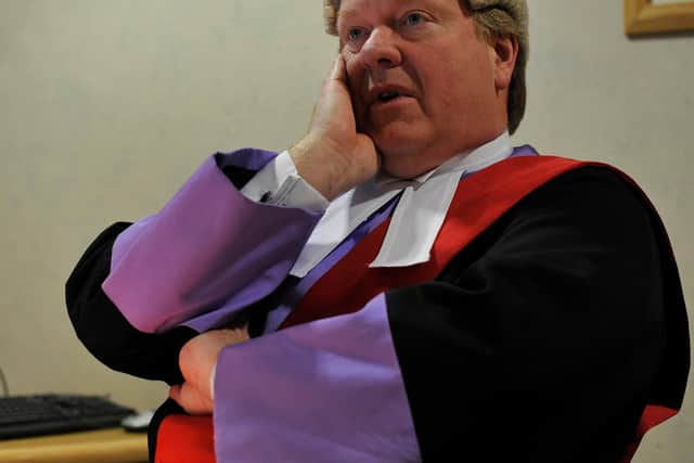 Pictured in his chambers at Sheffield Crown Court is His Honour Judge Peter Kelson QC