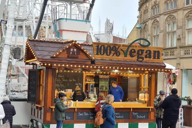 100% Vegan at the Sheffield Christmas Market 2021