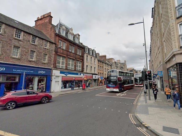 Nicholson Street in Edinburgh has seen a 61% reduction in NO2 compared with predicted levels.