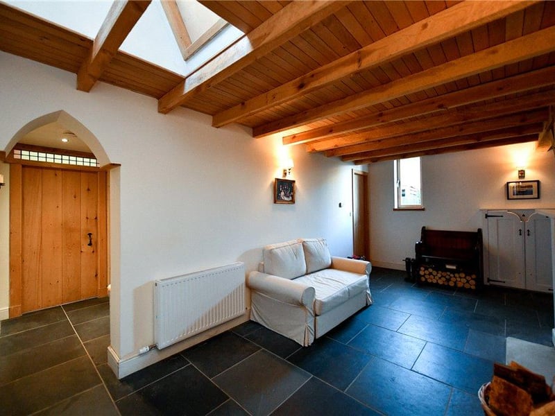 Rear hallway.