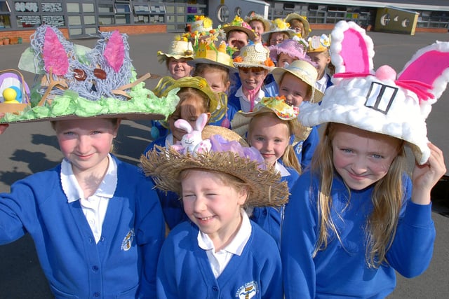 Westoe Crown Primary School pupils sporting their Easter bonnets in 2009. Are you in the picture?