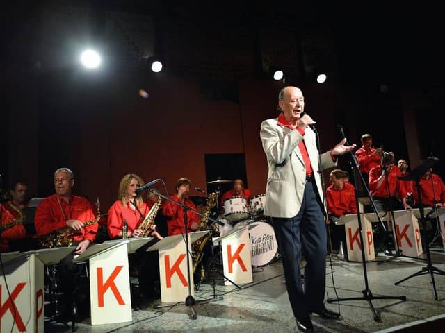 The Keith Peters Big Band on stage