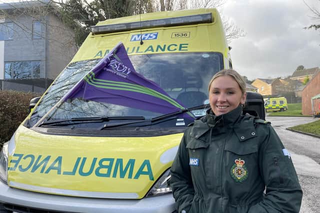 Paramedic Beth Axe at Sheffield's Middlewood Ambulance Station says NHS staff "cannot work any harder" in the face of Steve Barclay claiming they need to "justify" pay rises.