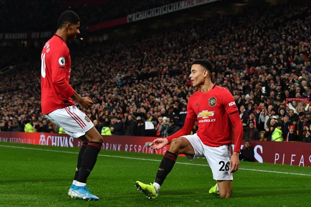 The Red Devils glide into second place, thanks to the likes of Marcus Rashford and Mason Greenwood bagging their fair share of goals this season. (Photo by PAUL ELLIS/AFP via Getty Images)