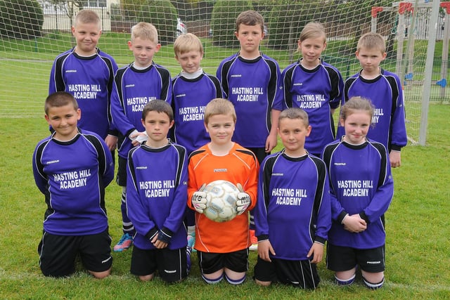 The Hasting Hill Academy Year 6 football team from 8 years ago. Who do you recognise?