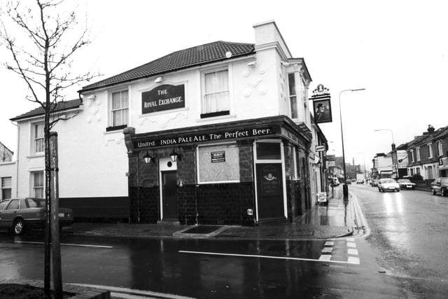 The Royal Exchange public house in Fawcett Road