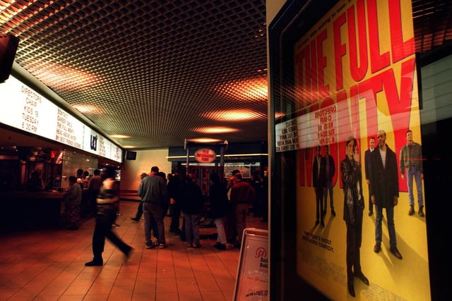 Sheffield's first 10-screen cinema opened at the city's Crystal Peaks shopping centre in Waterthorpe in May 1988, and was popular with families until it closed in 2003. It is pictured here in 1997, when The Full Monty took the world by storm.