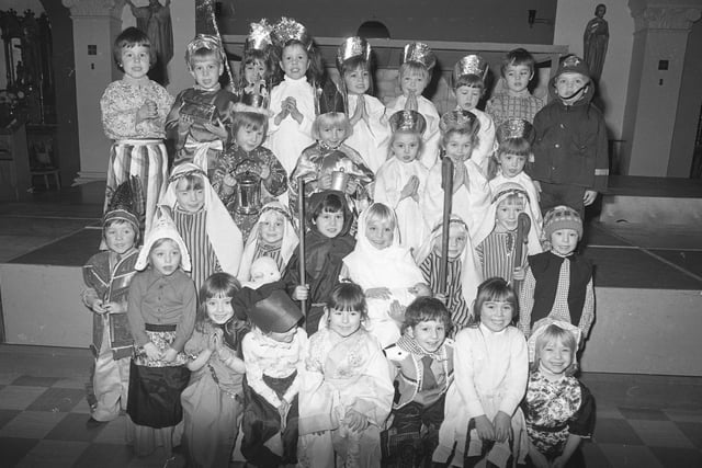 The St Josephs RC Nativity play in 1975. Are you one of the angelic children pictured?