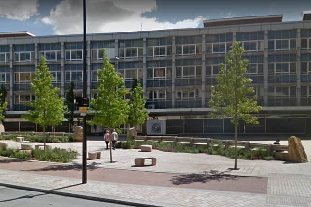 A public square has been created at the rear of Debenhams. Picture: Google