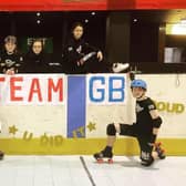 The six skaters from Sheffield Steel Junior Rollers who are heading to the World Cup as part of Team GB