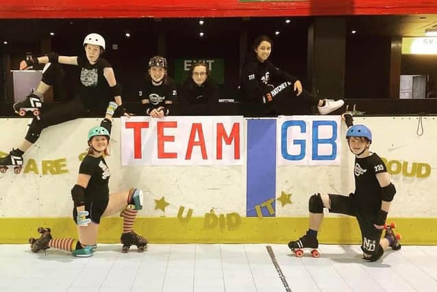 The six skaters from Sheffield Steel Junior Rollers who are heading to the World Cup as part of Team GB