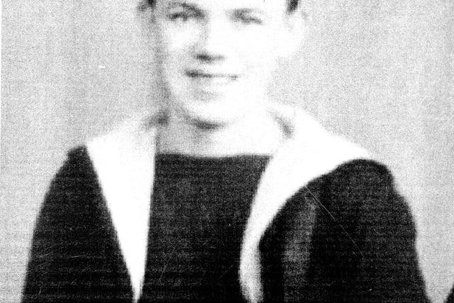 Frank Wilson from Chesterfield was in the Russian Convoy during the war - here he is aged 17