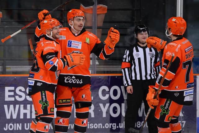 Mason Mitchell celebrates a goal, picture: Dean Woolley