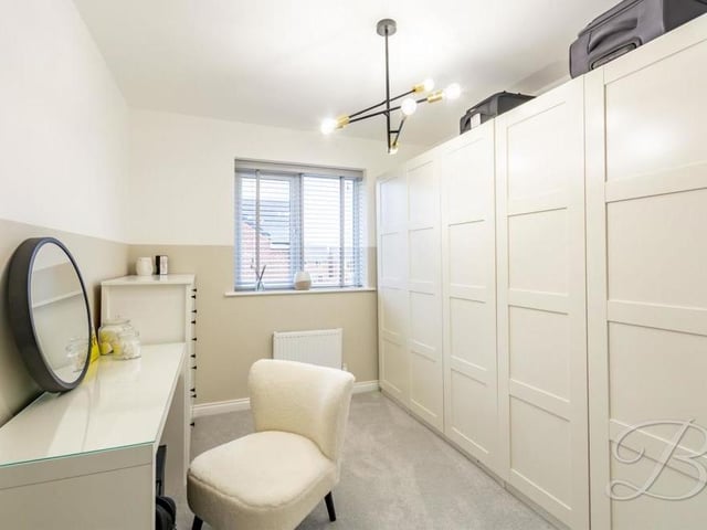 Bedroom number three is a versatile space that could be put to many uses. Maybe as an office if you're working from home or maybe for storage.