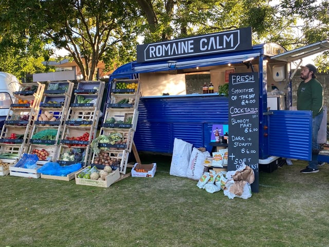 Romaine Calm were set up to offer an alternative to supermarkets and to support local and independent suppliers during the pandemic - but they are set up selling fresh, locally sourced fruits and veggies at Neighbourgood
