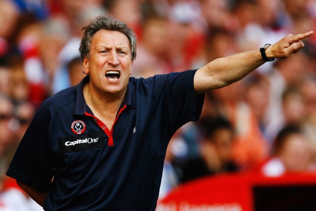 Warnock was appointed as manager of his boyhood club in December 1999. He guided the Blades to the semi-finals of the FA and League cups in 2003 and the Division One play-off final, and won promotion to the Premier League in 2006. He left a year later after relegation with a 42.53 win percentage, having won 165 of his 388 games.