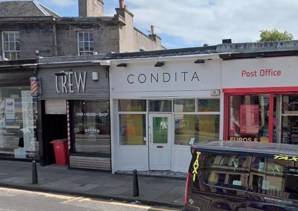 Condita, at 15 Salisbury Place, EH9 1SL, has a rating of 5 from 92 reviews.
