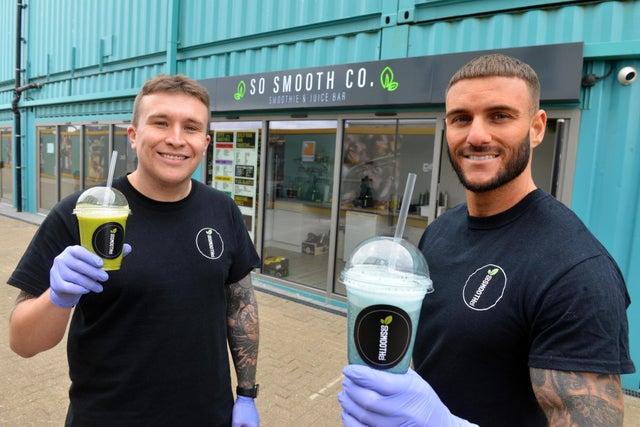 Sunderland’s first dedicated smoothie bar has proved a huge hit after selling more than a thousand smoothies in its first week of business. Although there have been smoothie stands in the city previously, So Smooth Co is the first dedicated smoothie bar. Joining the Stack Seaburn container village of independent businesses, it’s been a labour of love for business partners Callum Christie and Glen Watson who’ve spent months perfecting the recipes for their smoothies and cold pressed juices. The result is a range of healthy drinks blended using natural ingredients with zero additives or sugars. The majority of their Super Smoothies contain most of your five a day and are made using organic fruit and vegetables.