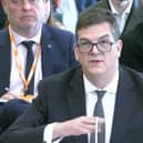 Former top Foreign Office official Sir Olly Robbins speaking about the pressure to appoint Peter Mandelson as US Ambassador to the House of Commons Foreign Affairs Select Committee, April 21, 2026. Picture captured from webcast