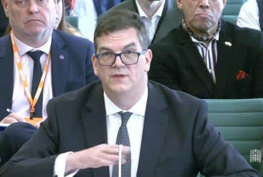 Former top Foreign Office official Sir Olly Robbins speaking about the pressure to appoint Peter Mandelson as US Ambassador to the House of Commons Foreign Affairs Select Committee, April 21, 2026. Picture captured from webcast