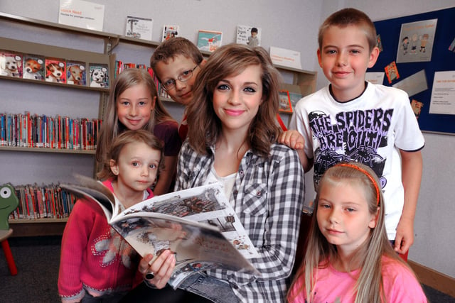 Over The Rainbow star Jessica Robinson was pictured reading Oliver Twist to children at Sunderland City Library in 2010.