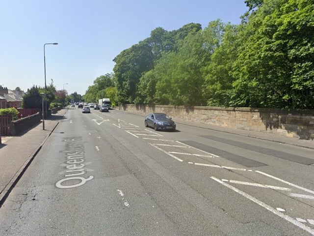 Citybound A90 bus lane from Cramond Brig to Barnton
